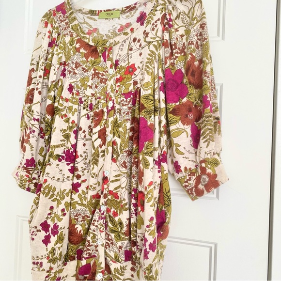 Boho Bohemian Style Oversized Floral Cardigan Small/Medium - Picture 4 of 4